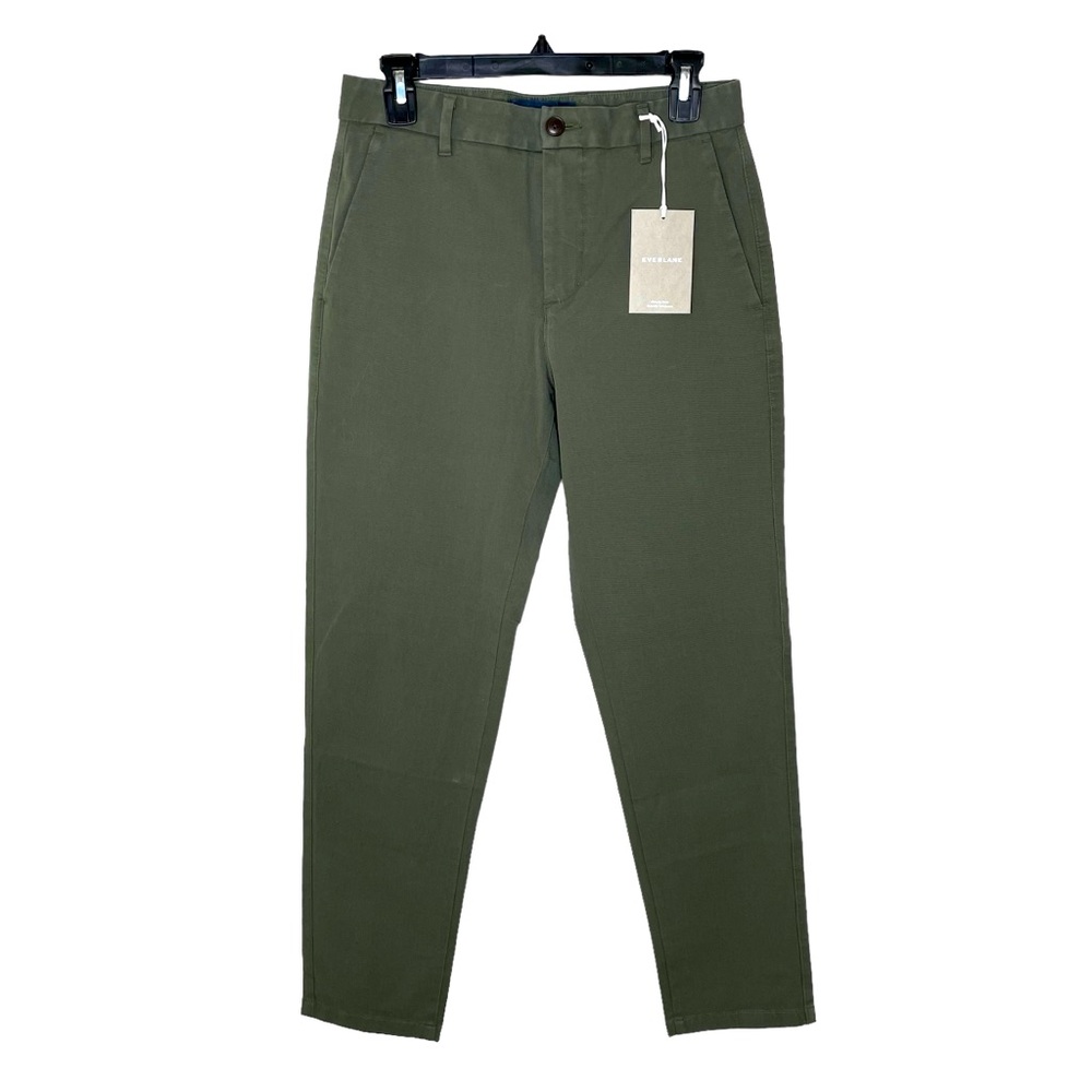 NEW WITH TAGS Everlane Dark Olive‎ Performance Chino Uniform Straight 29 x 30